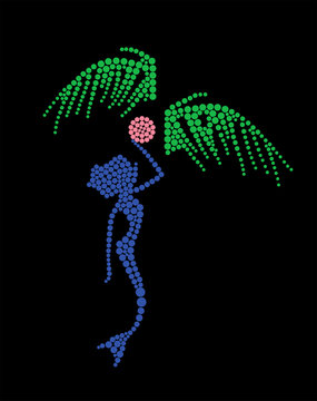 Mermaid palm tree