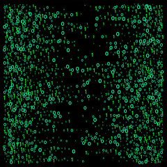 Cyber Monday Confetti. Computer Technology Futuristic Background. Falling Down binary circuit. Futurist Programmers Cyber Monday Confetti. Virtual Reality, Digital Database, Big Data Global Network