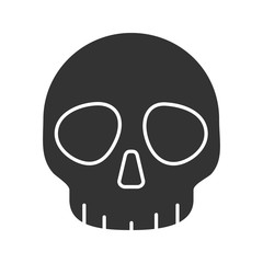 Skull glyph icon
