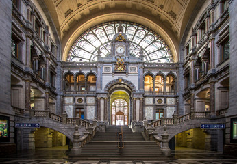 Gare à Antwerpen Belgique.