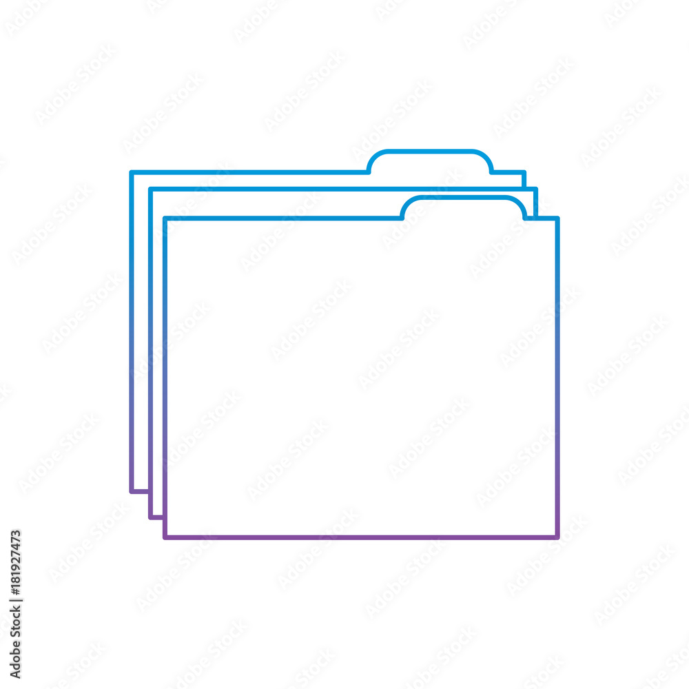 Poster folder file document archive information vector illustration