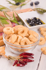 Italian taralli. 