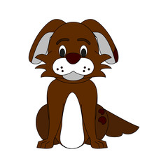 Cute dog cartoon