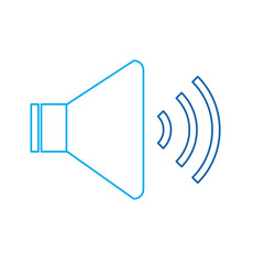 speaker sound volume audio button icon vector illustration