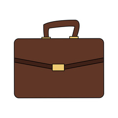 Business briefcase isolated