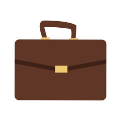 Business briefcase isolated