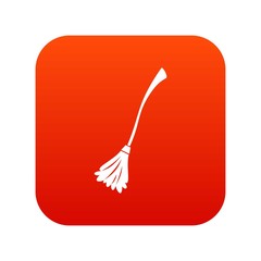 Witches broom icon digital red