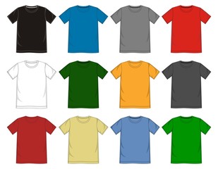 vector t shirt template collection