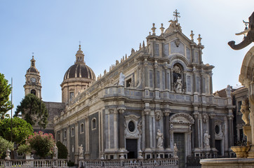 Fototapeta na wymiar Cathedral of Santa Agata, Catania, Italy