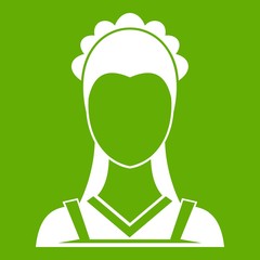 Maid icon green