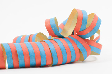 Fototapeta premium Colorful retro paper streamer
