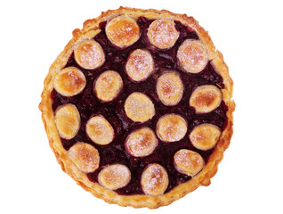 Homemade Cherry Pie in a Foil Baking Tin