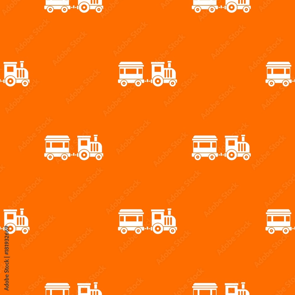 Poster Toy train pattern seamless