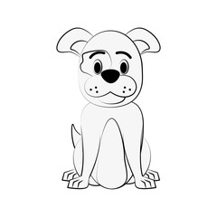 Cute dog cartoon