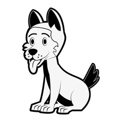 Cute dog cartoon