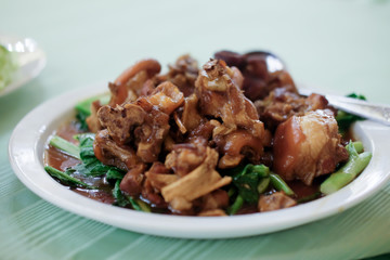 Stewed pork famous dish