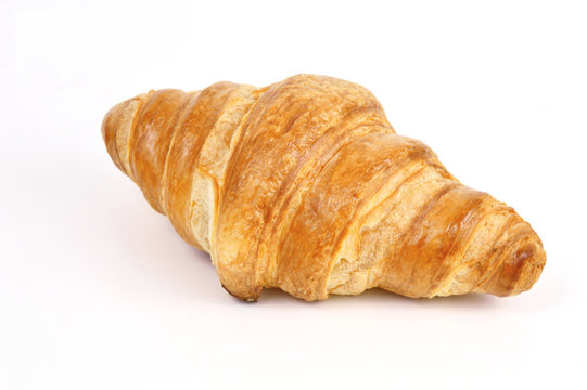 Butter Croissant on white background.
viennoiserie-pastry.
