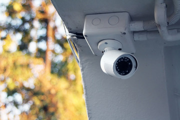 Security CCTV camera surveillance system in house