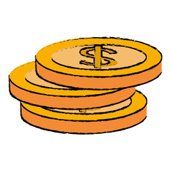 coin money isolated icon vector illustration design