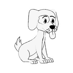 Cute dog cartoon
