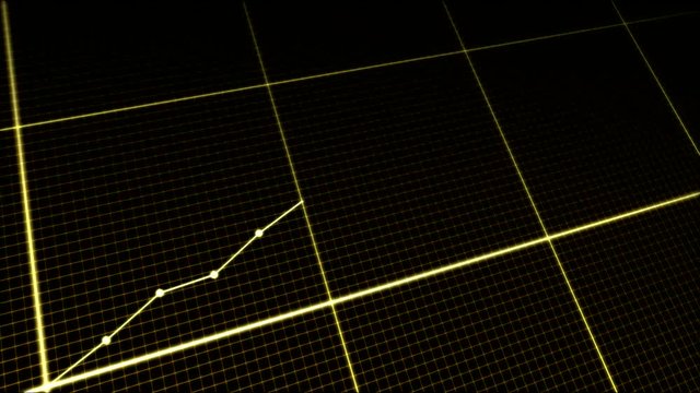 Rising Business Chart Animation - Yellow