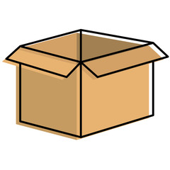 carton box isolated icon vector illustration design