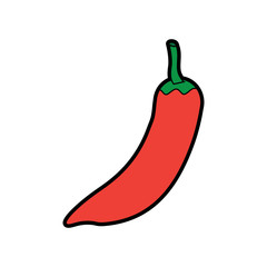 chili pepper vegetable icon image vector illustration design 