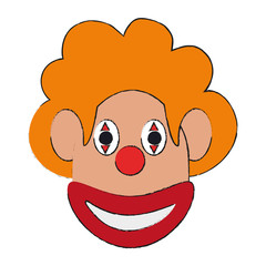 Funny clown mask
