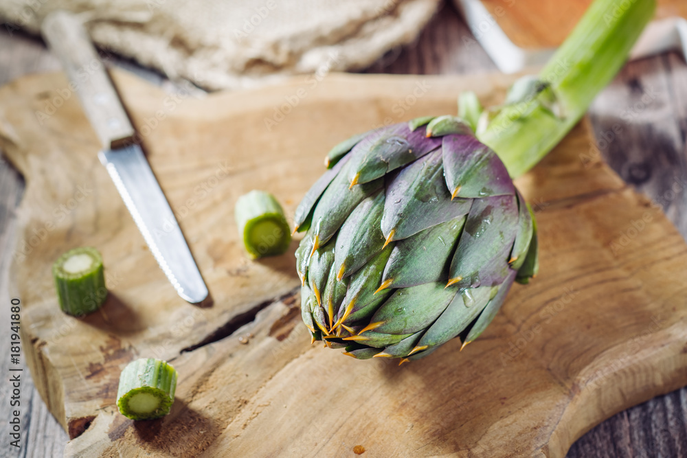 Sticker Raw Sardinian artichoke