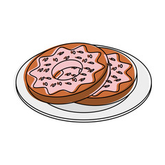 Sweet dessert donuts