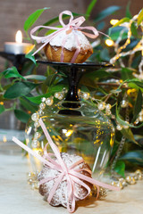 Dessert. Mini dessert for St. Valentine's Day.