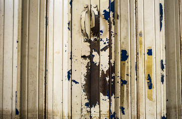 Rusty metal door texture  background
