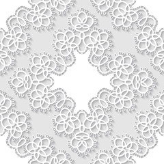 Elegant seamless lace pattern. Openwork background. Vector Illustration