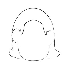 Woman faceless cartoon