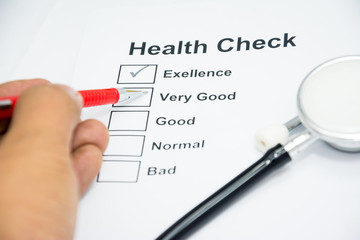 health announ check list of person every year