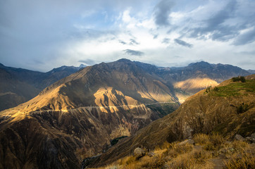 The canyon Colca is the deepest in the world