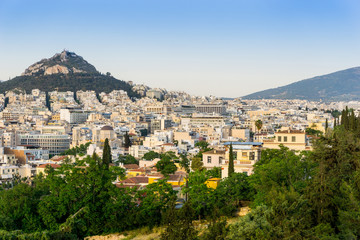 view of Buildings around Athens city, Greece