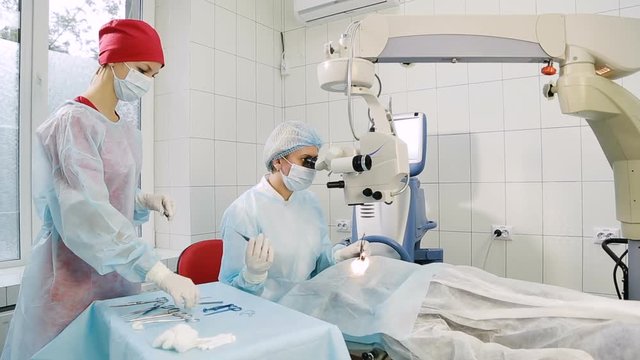 Ophthalmology operation process