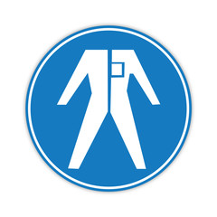 Panneau tenue travail sécurité obligatoire