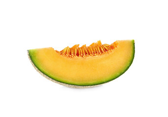 cantaloupe melon isolated on white background