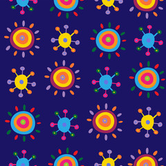 Stylish abstract pattern on a blue background