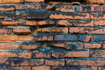 Naklejka premium Old damaged brick wall 