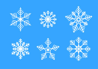 Vector snowflakes set for Christmas design