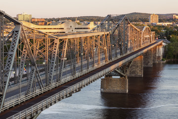 Alexandra Bridge and Gatineau panorama