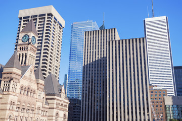 Fototapeta na wymiar Historic building of Toronto City Hall