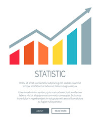 Statistic and Growing Diagram Vector Illustration