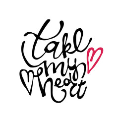Fototapeta premium Hand drawn doodle lettering - Valentines Day. Love You. Miss you