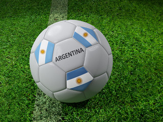 Fototapeta na wymiar Argentina soccer ball