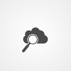 Cloud search icon