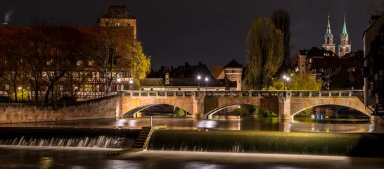 Maxbrücke am Abend,Nürnberg © Animaflora PicsStock